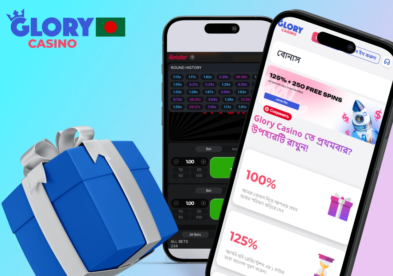 দ্রুত গেমের অনুরাগীদের জন্য Glorycasino থেকে বোনাস